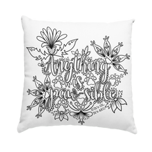 Load image into Gallery viewer, Anything is Paw-Sible Pillow Cover