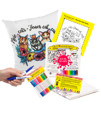 Load image into Gallery viewer, More Cats, Fewer Cat Calls Feminist Empowerment Pillow Cover