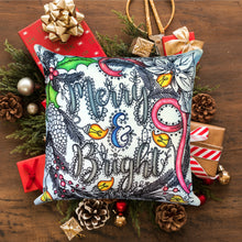 Load image into Gallery viewer, Merry And Bright Pillow Cover