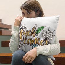 Load image into Gallery viewer, Fuck Cancer Pillow Cover