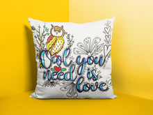 Load image into Gallery viewer, Owl You Need Is Love Pillow Cover
