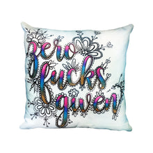 Load image into Gallery viewer, Zero Fucks Given Pillow Cover