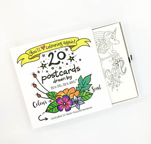 Colour & Send: Postcard Stationery Box Set