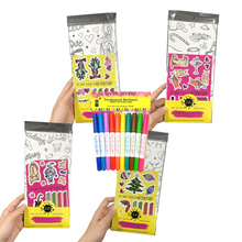 Load image into Gallery viewer, * HOLIDAY* Making Spirits Bright Christmas Drinks Colour-Your-Own Gift Wrapping Paper Kit