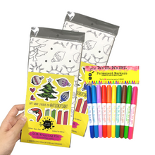 Load image into Gallery viewer, * HOLIDAY* Festive As Fuck Funny Christmas Swearing Colour-Your-Own Gift Wrapping Paper Kit