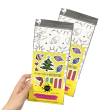 Load image into Gallery viewer, * HOLIDAY* Festive As Fuck Funny Christmas Swearing Colour-Your-Own Gift Wrapping Paper Kit