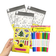 Load image into Gallery viewer, * HOLIDAY* Festive As Fuck Funny Christmas Swearing Colour-Your-Own Gift Wrapping Paper Kit