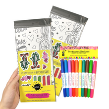 Load image into Gallery viewer, *HOLIDAY* I Love You From Head to Mistletoe Christmas Pun Colour-Your-Own Gift Wrapping Paper Kit