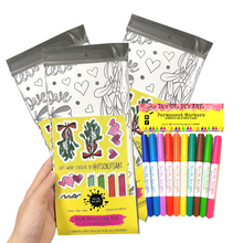 Load image into Gallery viewer, *HOLIDAY* I Love You From Head to Mistletoe Christmas Pun Colour-Your-Own Gift Wrapping Paper Kit