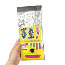 Load image into Gallery viewer, *HOLIDAY* I Love You From Head to Mistletoe Christmas Pun Colour-Your-Own Gift Wrapping Paper Kit