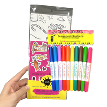 Load image into Gallery viewer, * HOLIDAY* Making Spirits Bright Christmas Drinks Colour-Your-Own Gift Wrapping Paper Kit