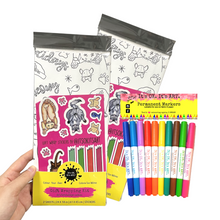 Load image into Gallery viewer, *HOLIDAY* Meowy Christmas Happy Howlidays Christmas Cat Lady Colour-Your-Own Gift Wrapping Paper Kit