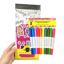 Load image into Gallery viewer, *HOLIDAY* Meowy Christmas Happy Howlidays Christmas Cat Lady Colour-Your-Own Gift Wrapping Paper Kit