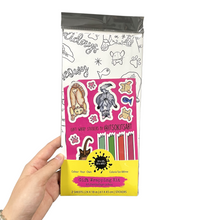 Load image into Gallery viewer, *HOLIDAY* Meowy Christmas Happy Howlidays Christmas Cat Lady Colour-Your-Own Gift Wrapping Paper Kit