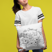 Load image into Gallery viewer, More Cats, Fewer Cat Calls Feminist Empowerment Pillow Cover