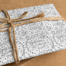 Load image into Gallery viewer, * HOLIDAY* Festive As Fuck Funny Christmas Swearing Colour-Your-Own Gift Wrapping Paper Kit