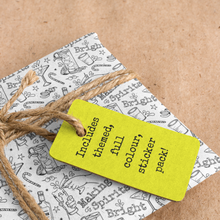 Load image into Gallery viewer, * HOLIDAY* Making Spirits Bright Christmas Drinks Colour-Your-Own Gift Wrapping Paper Kit