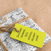 Load image into Gallery viewer, *HOLIDAY* I Love You From Head to Mistletoe Christmas Pun Colour-Your-Own Gift Wrapping Paper Kit