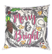 Load image into Gallery viewer, Merry And Bright Pillow Cover