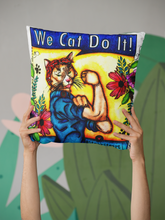 Load image into Gallery viewer, We Cat Do It! Pillow Cover