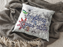 Load image into Gallery viewer, Anything is Paw-Sible Pillow Cover