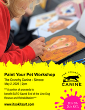 Load image into Gallery viewer, Paint Your Pet Workshop - May 2, 2026 (SIMCOE)