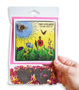 Seed Bomb + Pin (Mother's Day) - Pollinator Garden