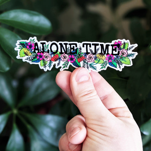 Alone Time Large Sticker