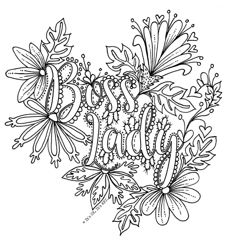 FREE Colouring Pages- ADULT MOM themed colouring pages (Digital Download)