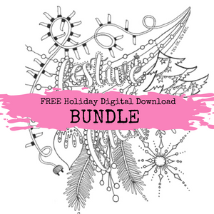 FREE Colouring Pages - 'TIS THE SEASON Adult & Family Themed (Digital Download)