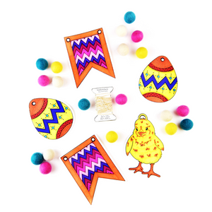 DIY Garland - Easter Chicks & Eggs