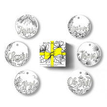 Load image into Gallery viewer, Colour &amp; Send: Gift Tag Ornaments