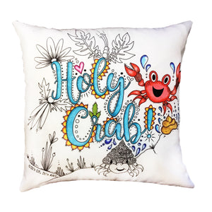 Pillow Cover - Holy Crab!