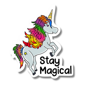 Stay Magical Motivational Unicorn Mini Sticker