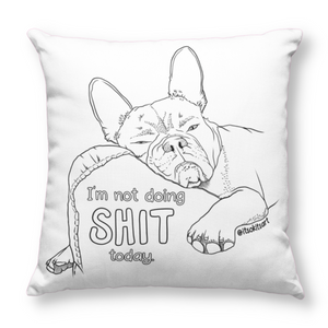 I'm Not Doing Shit Today Pillow Cover