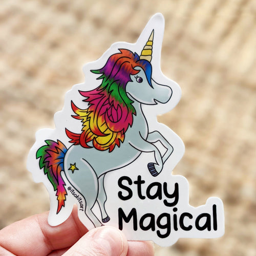 Stay Magical Motivational Unicorn Large Sticker