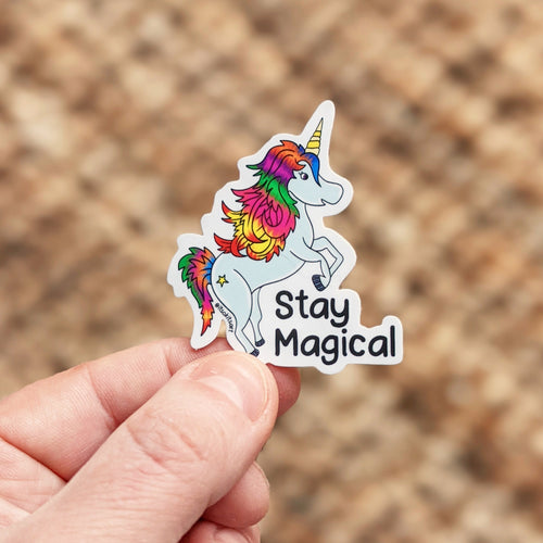 Stay Magical Motivational Unicorn Mini Sticker