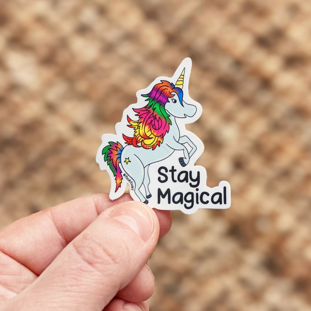 Stay Magical Motivational Unicorn Mini Sticker