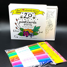 Load image into Gallery viewer, Paper Products - Colour &amp; Send: Postcard Stationery Box Set