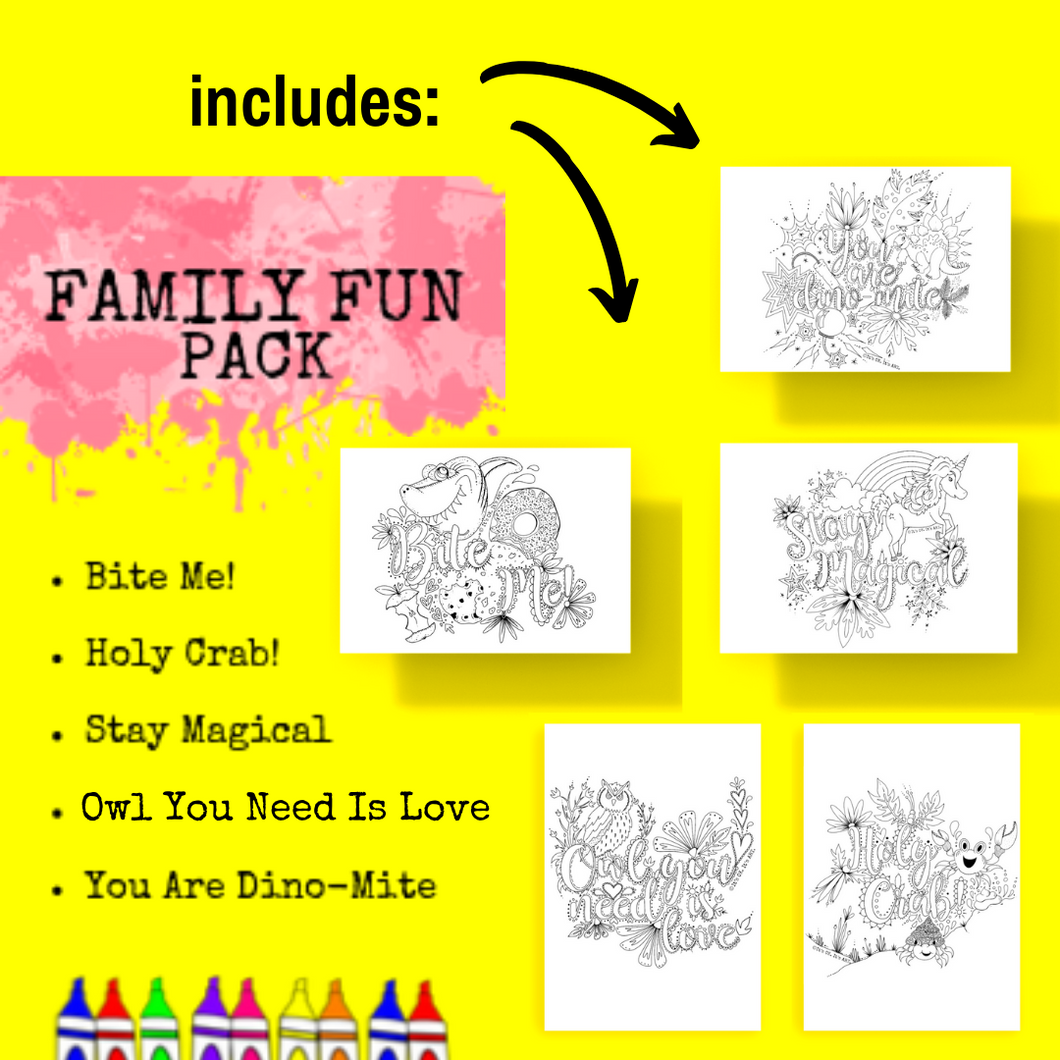 Postcard Pack-Family Fun