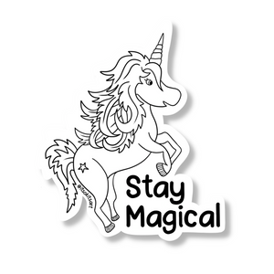 Sticker - Stay Magical (Colour Your Own)