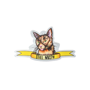 Sticker - Still Nasty Cat Feminist (Large)