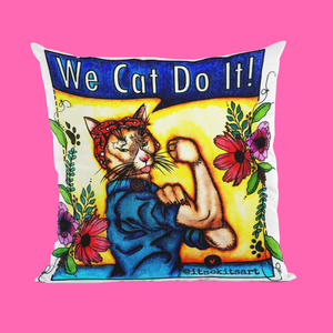 Pillow Cover - We Cat Do It!