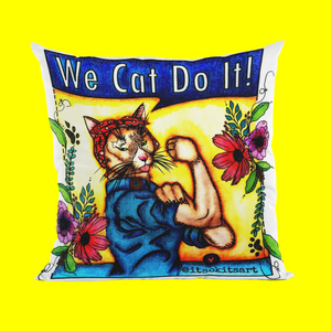 Pillow Cover - We Cat Do It!