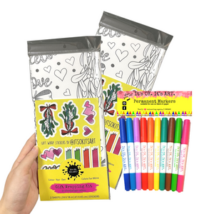 *HOLIDAY* I Love You From Head to Mistletoe Christmas Pun Colour-Your-Own Gift Wrapping Paper Kit