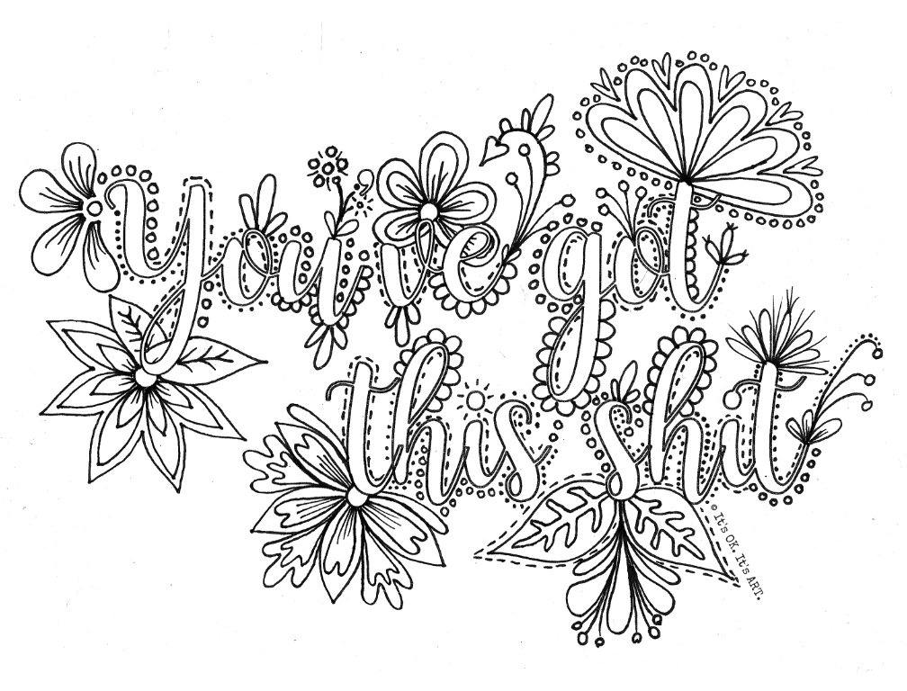 FREE Colouring Pages - ADULT themed colouring pages (Digital