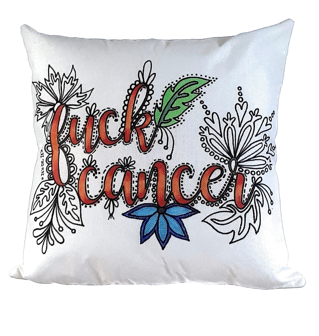 Pillow Cover - Fuck Cancer