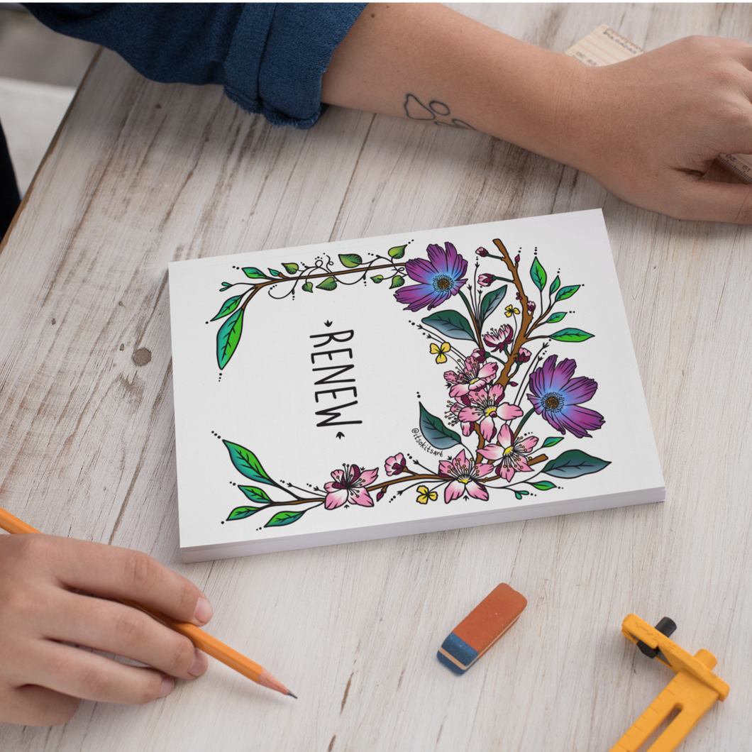Seasonal Journal Notebooks with Removable Art Cards