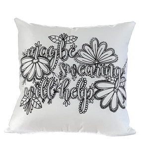 Pillow Cover - Maybe Swearing Will Help