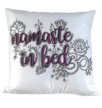 Load image into Gallery viewer, Namaste In Bed Pillow Cover